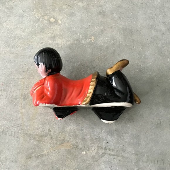 50s Ceramic Chinese Girl Shelf Edge Figurine - Picture 10 of 16